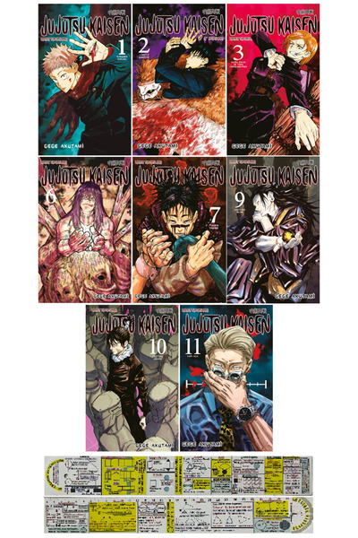 Gerekli Şeyler Yayıncılık Jujutsu Kaisen 1-2-3-6-7-9-10-11. Ciltler Manga Set...