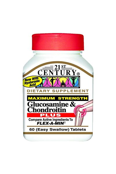 21st Century Glucosamine & Chondroitin Plus Dietary Supplement, 60 Tablets