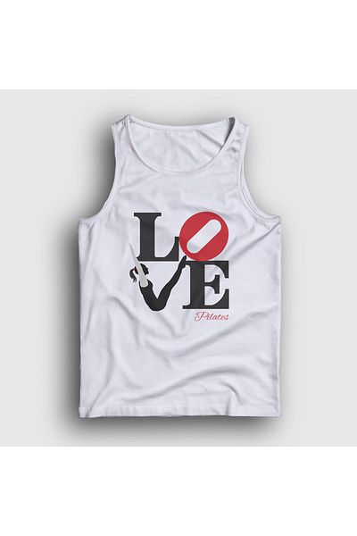 Presmono Tricou unisex alb Love Gift Pilates 511698 tt