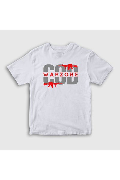 Presmono Παιδικό μπλουζάκι Unisex Call Of Duty Warzone - Λευκό, 513077 ττ