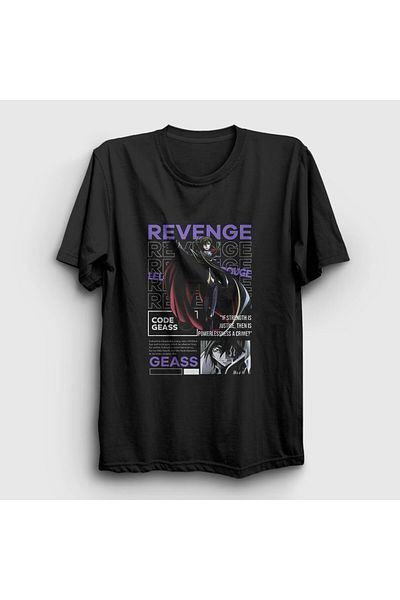 Presmono Μαύρο μπλουζάκι Lelouch Anime Code Geass Unisex - 510188 ττ
