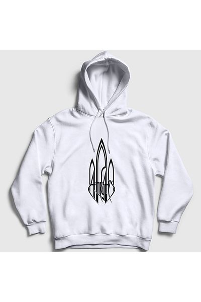 Presmono Φούτερ με κουκούλα Unisex White Logo Music At The Gates 510449 ττ