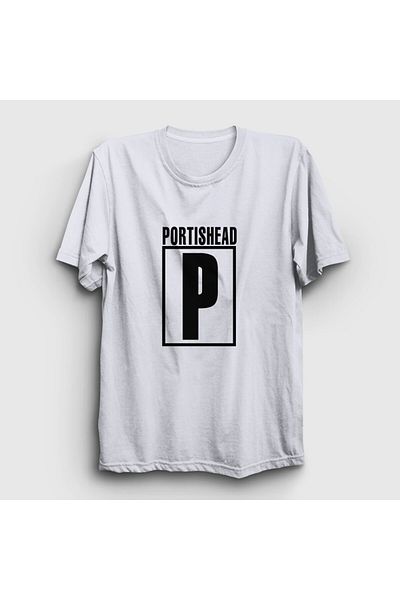 Presmono Μπλουζάκι με λευκό λογότυπο Unisex Music Portishead 510900 ττ