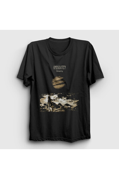 Presmono Unisex Black Gravity Music Anecdotes T-shirt 509060tt