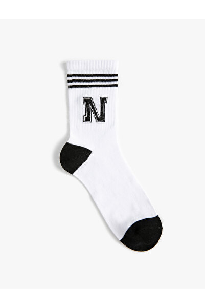 Koton Студентски чорапи, бродирани с букви