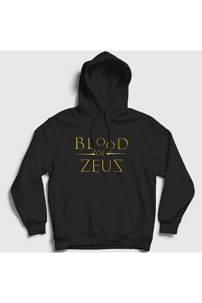 Presmono Φούτερ με κουκούλα Unisex Black Logo Array Blood Of Zeus 510331 ττ