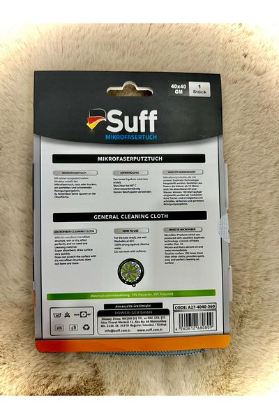 Suff Begonya Microfiber Cleaning Cloth (40X40) 1 Piece