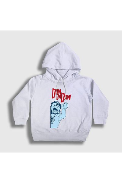 Presmono Hanorac unisex pentru copii Angry Momo Ayase - alb, cu glugă, Anime Dandadan 506442 tt