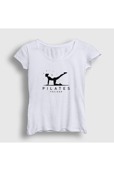 Presmono Tricou alb pentru femei Instructor Gift Pilates 514938 tt