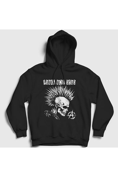Presmono Φούτερ με κουκούλα Unisex Black Skull Music Punks 513871 ττ
