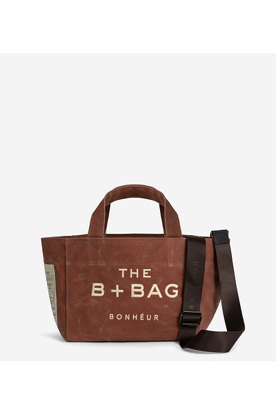 Bonheur Canvas Terra Cota Small Tote Bag
