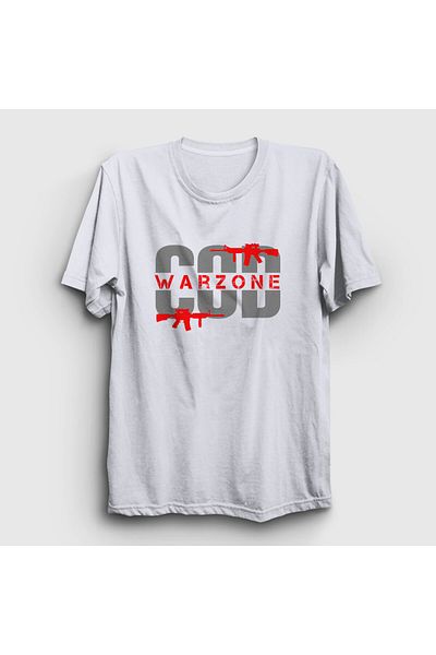 Presmono Λευκό μπλουζάκι Unisex Call Of Duty Warzone - 513020 ττ