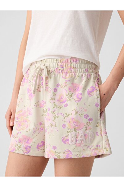 GAP Kadın Çok Renkli Logo Fransız Havlu Kumaş Şort