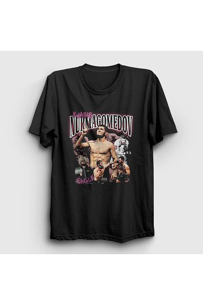 Presmono Μαύρο μπλουζάκι Ufc Mma Khabib Nurmagomedov Unisex 513410 ττ