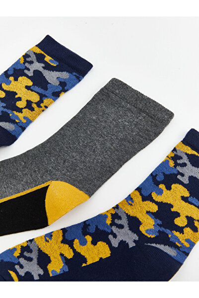 LC Waikiki Peak Yeni Sezon Desenli Erkek Çocuk Soket Çorap 5'li
