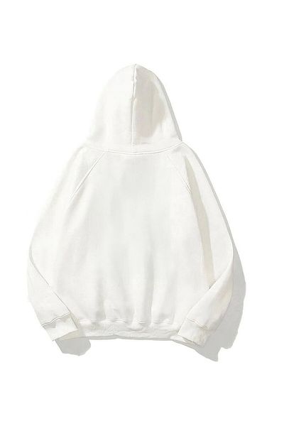 The Champ Clothing Φούτερ με κουκούλα Fleece με τυπωμένη τουρκική σημαία με λευκή κουκούλα Unisex