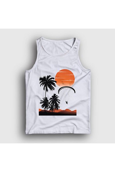Presmono Tricou alb unisex Freedom Sunset Parapanta 508758 tt
