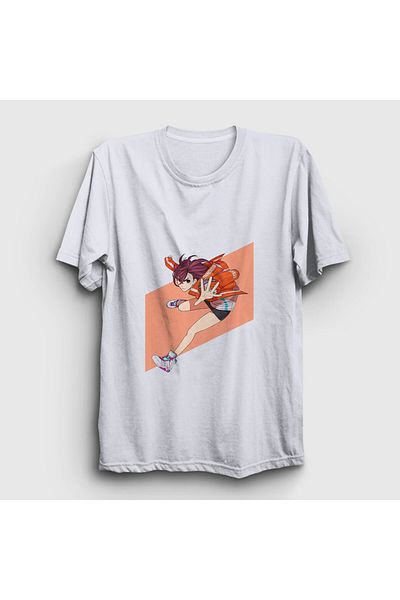 Presmono Unisex Λευκό Anime Dandadan T-Shirt V2 - 512258 ττ