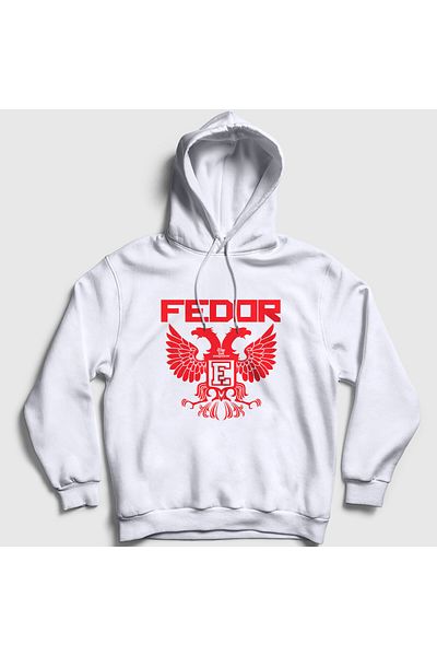Presmono Φούτερ Emperor V2 Unisex με λευκή κουκούλα - UFC MMA Fedor Emelianenko 508361 ττ