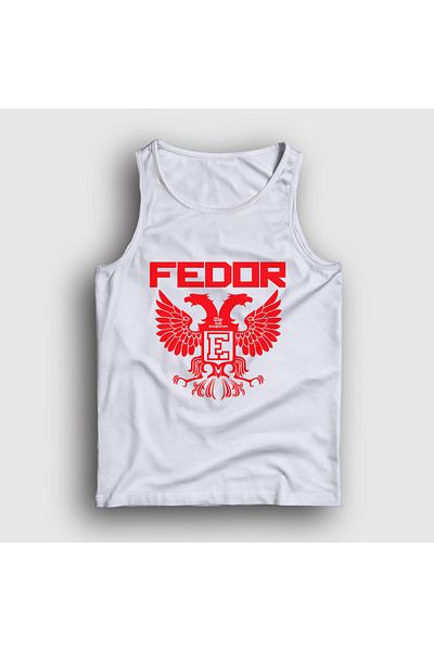 Presmono Tricou unisex alb UFC MMA Fedor Emelianenko Emperor V2 - 508318 TT