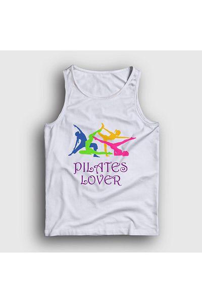 Presmono Unisex White Lover Δώρο Pilates Tank Top 511770 ττ