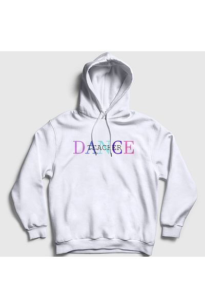 Presmono Φούτερ Unisex White Dance Master με κουκούλα - 507749 ττ