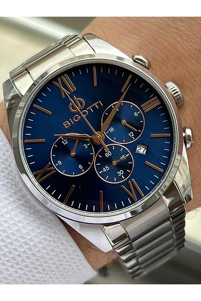 Bigotti 5 Atm Waterproof Men's Wristwatch with Case and Cord Detail Ebg.10530.5