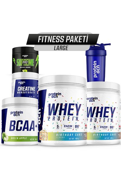 Proteinocean Fitness Pack Large - Birthday Cake Green Apple