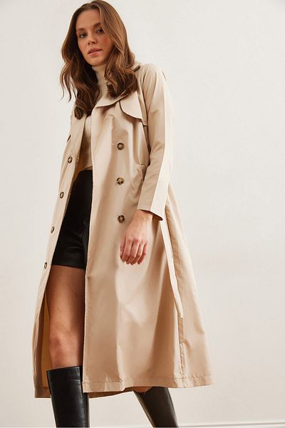 Olalook Női Stone Pocket béleletlen Trench CoatTRC- 00000002