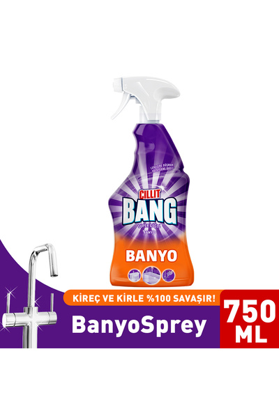 Cillit Bang Banyo Temizleyici Kir, Kireç Ve Derz Arası Temizleyici Sprey 750 ml