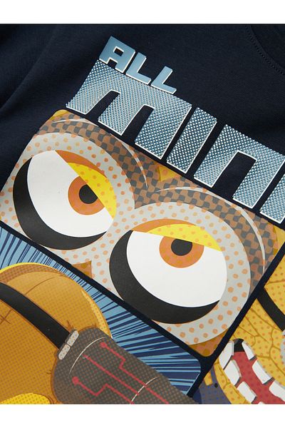 name ıt Nkmoby Minions Ss Nreg Top Box Sky Navy Blue 13236297