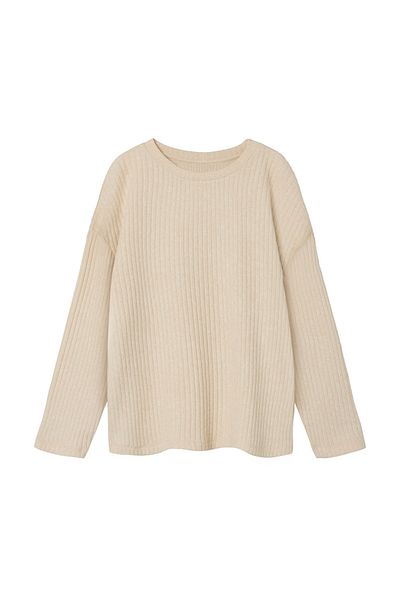 name ıt Nkfrikka Beige Ls Rlx Top - 13242018