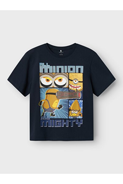 name ıt Nkmoby Minions Ss Nreg Top Box Sky Navy Blue 13236297