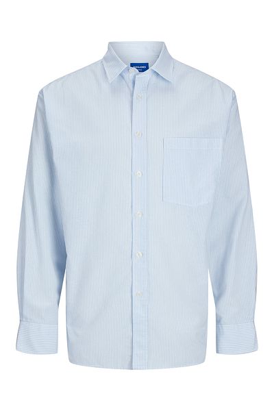 Jack & Jones JORMARGATE قميص أكسفورد LS BF LN أزرق 12266170