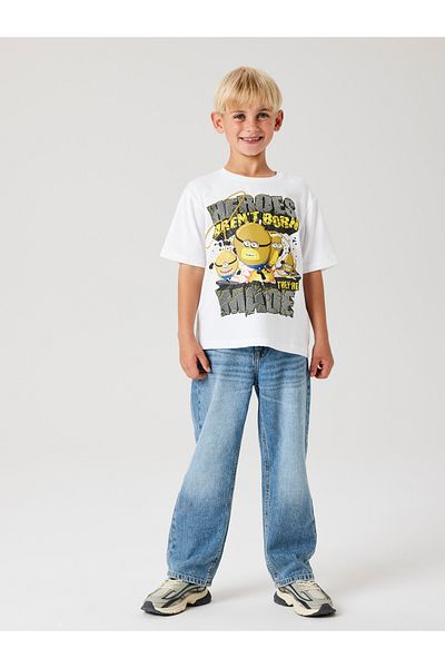 name ıt Nkmoby Minions Ss Nreg Top Box Sky Ecru 13236297