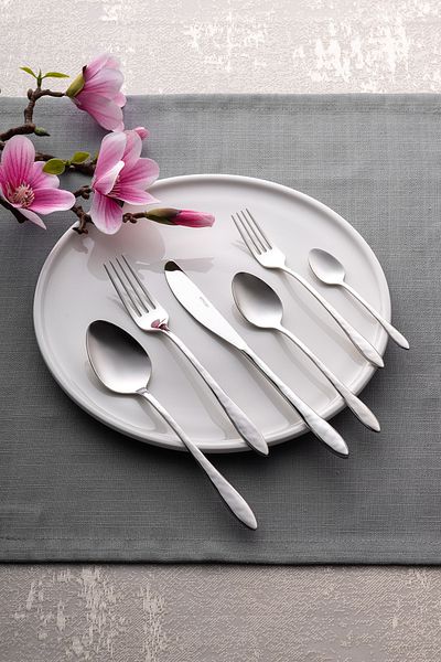 Emsan Acacia 72 Piece 12 Person Boxed Cutlery Set
