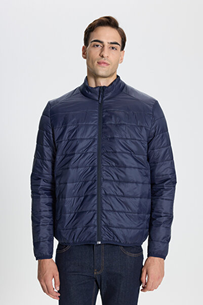 George Henry Αντιανεμικό Keep Warm Εξαιρετικά ελαφρύ ανδρικό παλτό με όρθιο γιακά με κανονική εφαρμογή