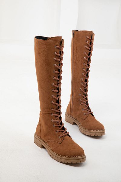 SOHO Dámské semišové boty Tan Suede 15255