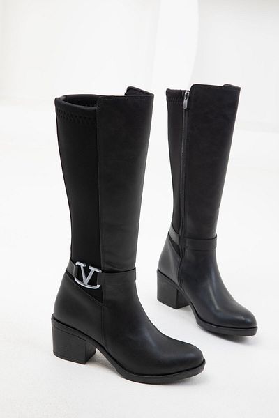 SOHO Schwarze Damenstiefel 20070