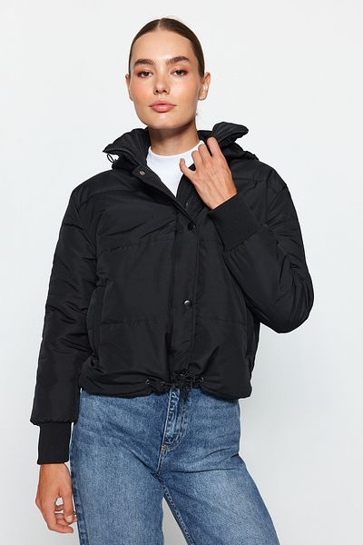 Trendyol Collection Černá oversize dveřní nafukovací bunda Water Polo