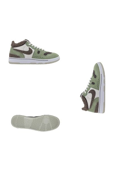 Nike Attack Oil Green/Ironstone-Sail-White - 3-barevné lyže