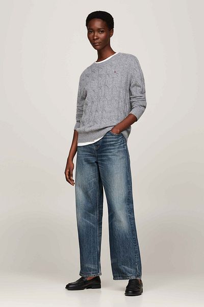 Tommy Hilfiger Soft Wool Cable C-Nk