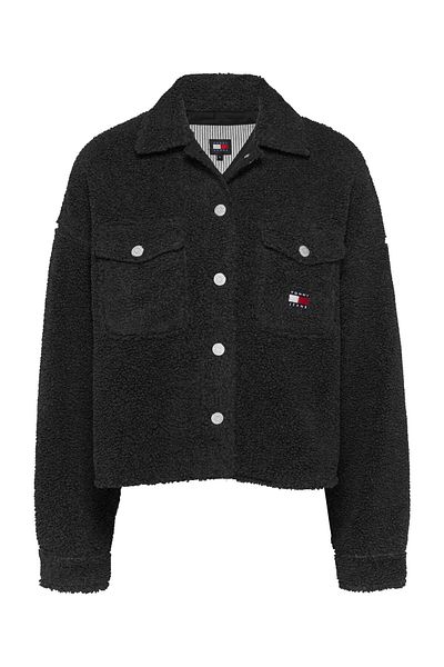 Tommy Hilfiger Schwarzer Damen-Teddymantel