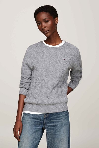 Tommy Hilfiger Soft Wool Cable C-Nk