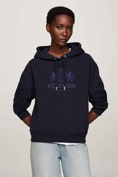 Tommy Hilfiger Bluza z kapturem Mdrn Reg Varsity Crest