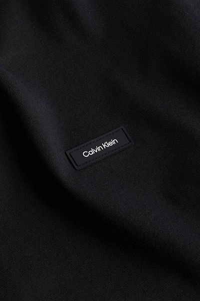 Calvin Klein Pánské černé tričko s kulatým výstřihem a dlouhým rukávem s logem značky K10K111847-BEH