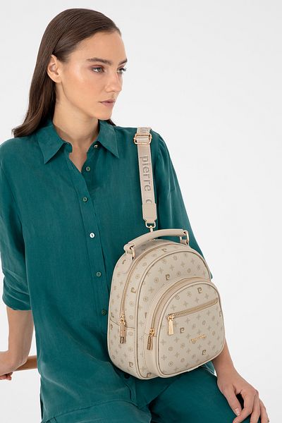 Pierre Cardin Latte Coral Women's Backpack - Model 05Po24K1876