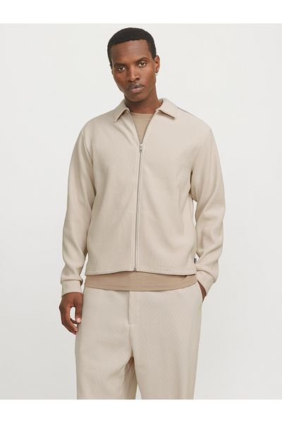 Jack & Jones Jprblarick Zip Styd Aw24 - Style Owner Short Sleeve Shirt