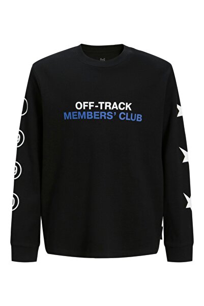 Jack & Jones تي شيرت رجالي أسود 12278383