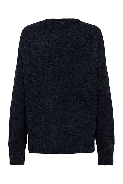 JDY JDYELANORA L/S O-NECK CURVED PULLOVE KNT